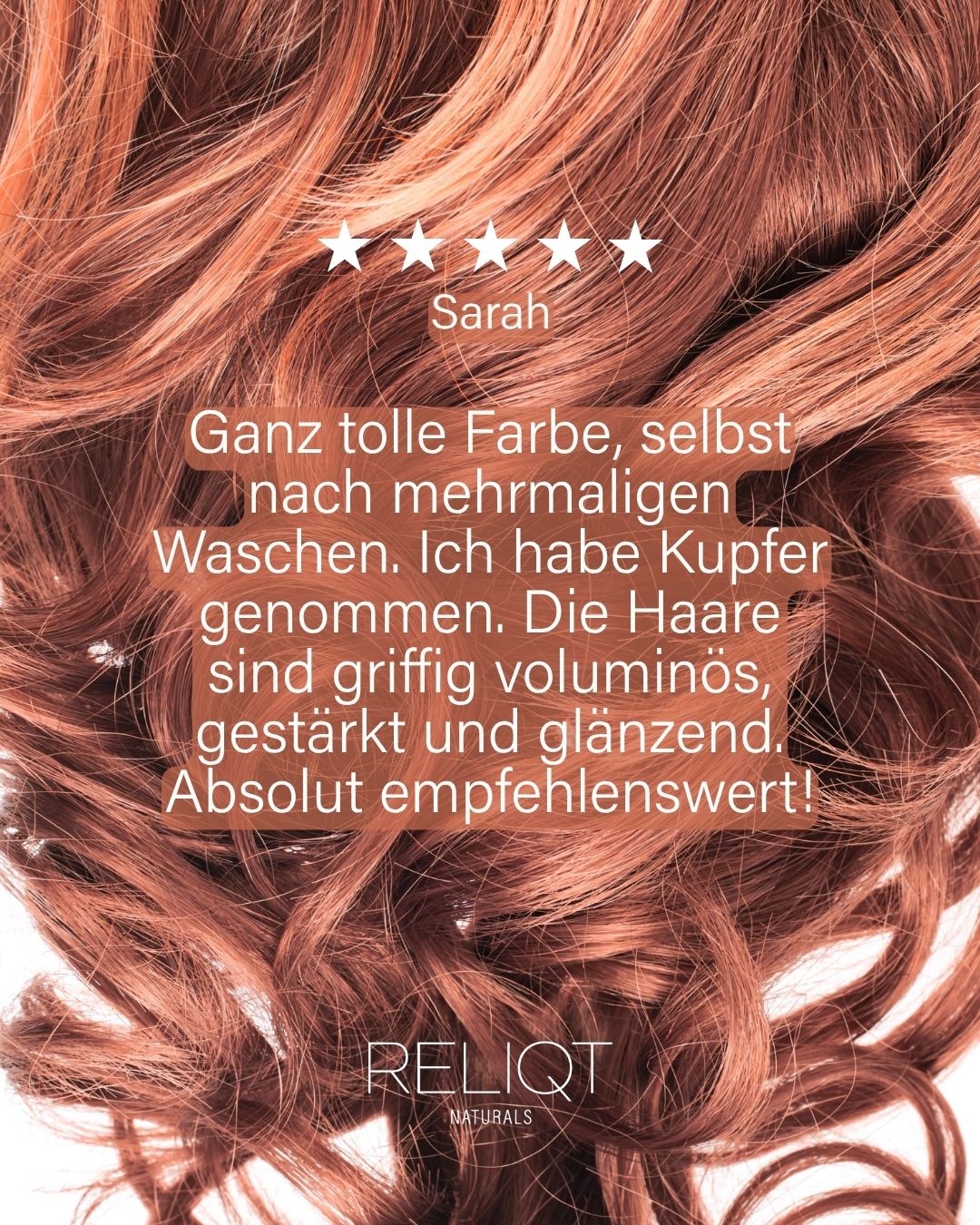 Pflanzenhaarfarbe KUPFER